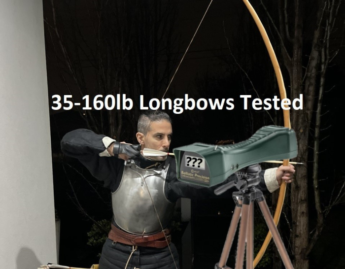 The Power of the English Longbow (35160lb draw weight bows tested
